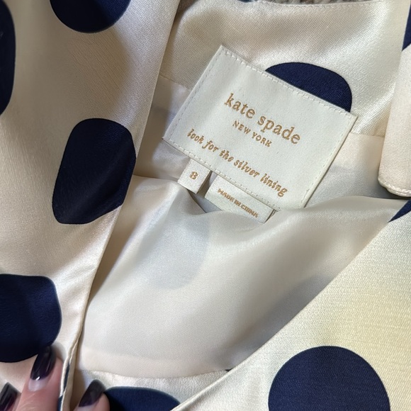 Kate spade silk polka dot bow dress - Picture 3 of 3